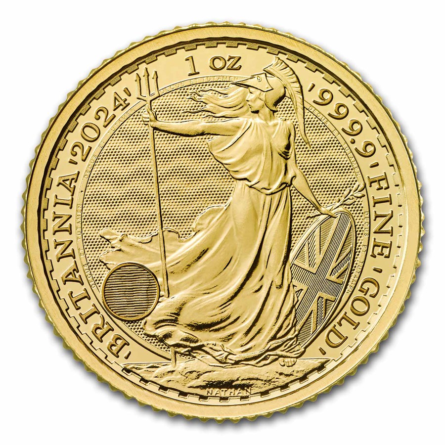 2024 1oz Gold Britannia Bullion Coin - 999.9 Fine Gold