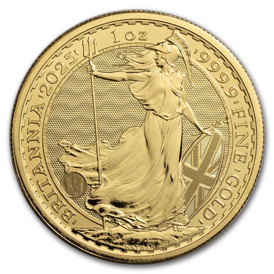 2025 1oz Gold Britannia Bullion Coin - 999.9 Fine Gold