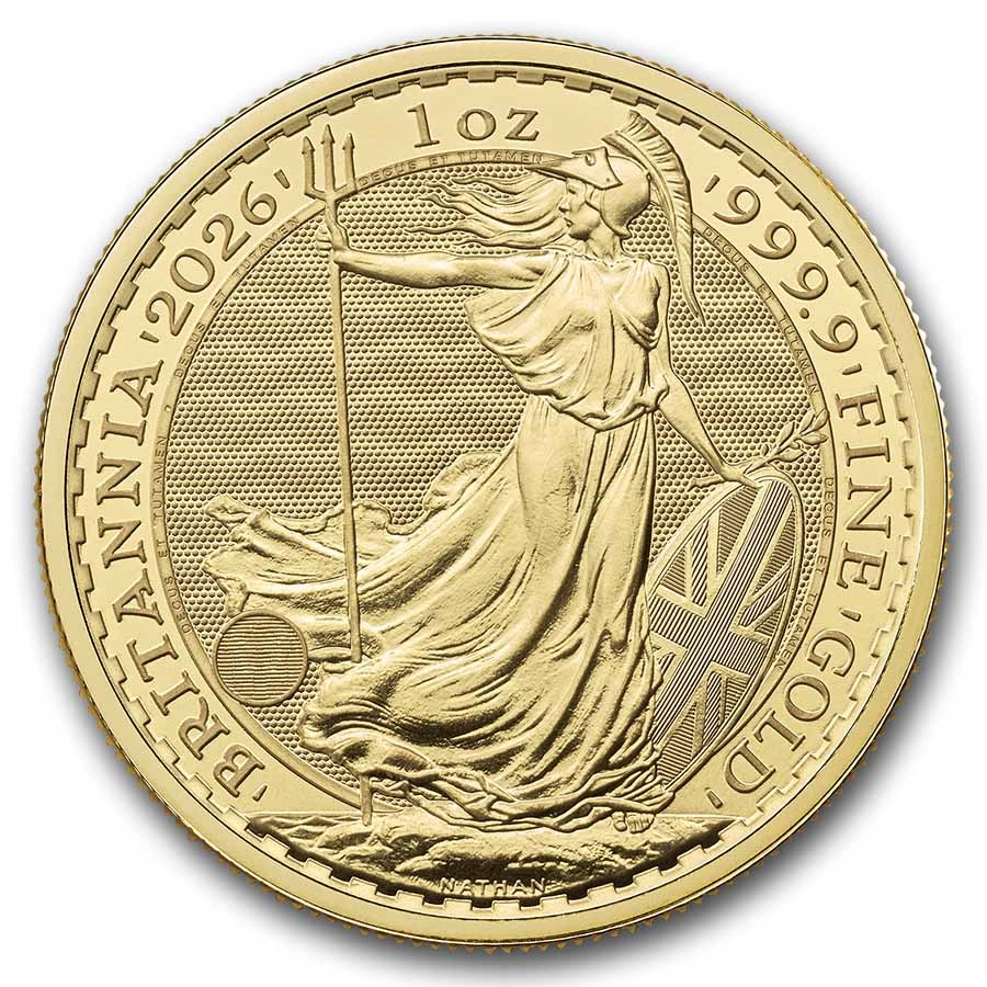 2026 1oz Gold Britannia Bullion Coin - 999.9 Fine Gold
