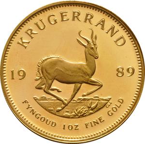 1989 1oz Gold Krugerrand Bullion Coin