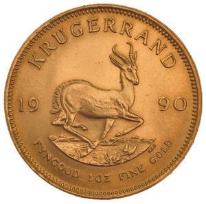 1990 1oz Gold Krugerrand Bullion Coin