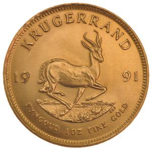 1991 1oz Gold Krugerrand Bullion Coin